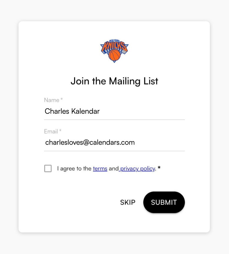 🎉 New Feature: Grow your Mailing List